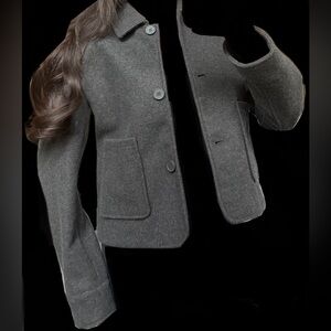 Zara Women's Charcoal Pea Coat